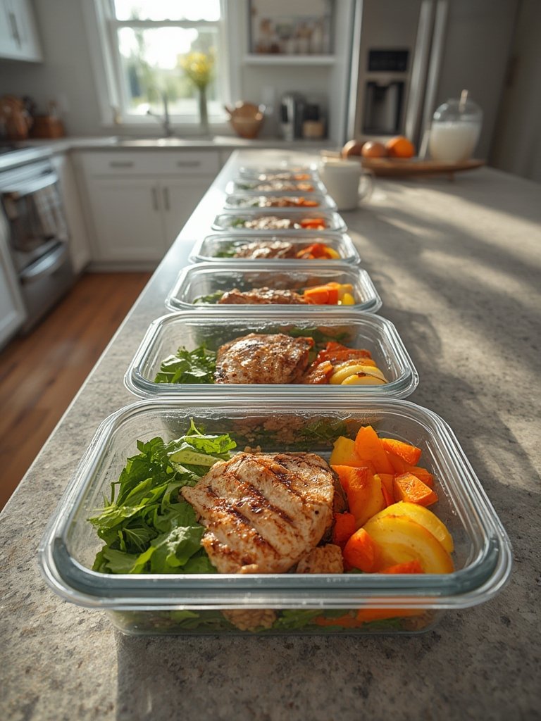 food containers in action