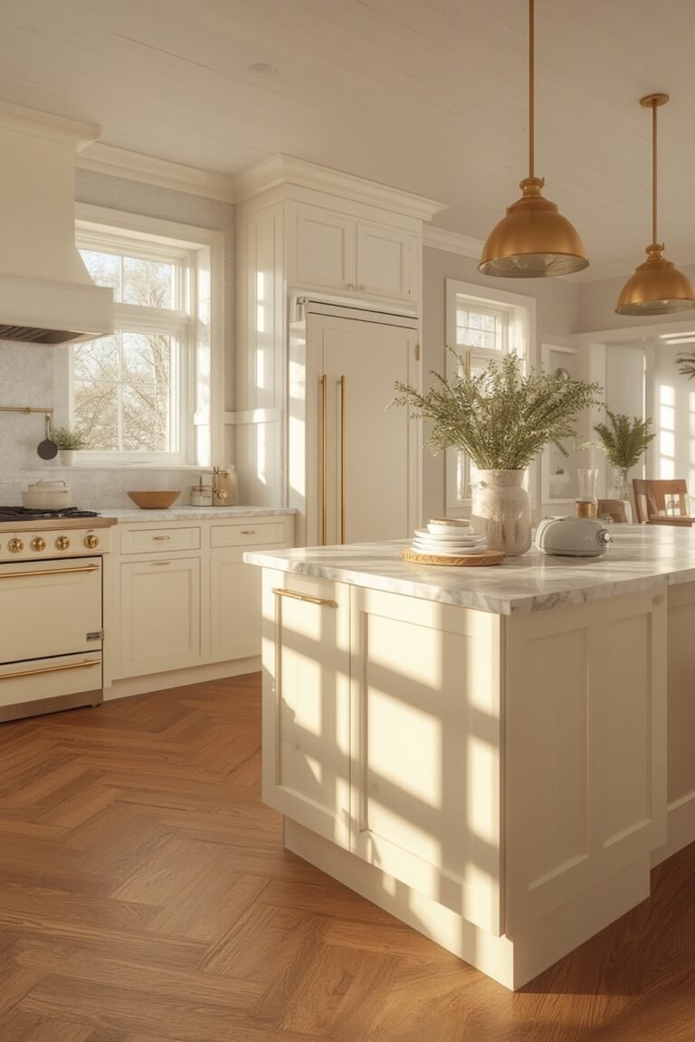cream kitchen appliances