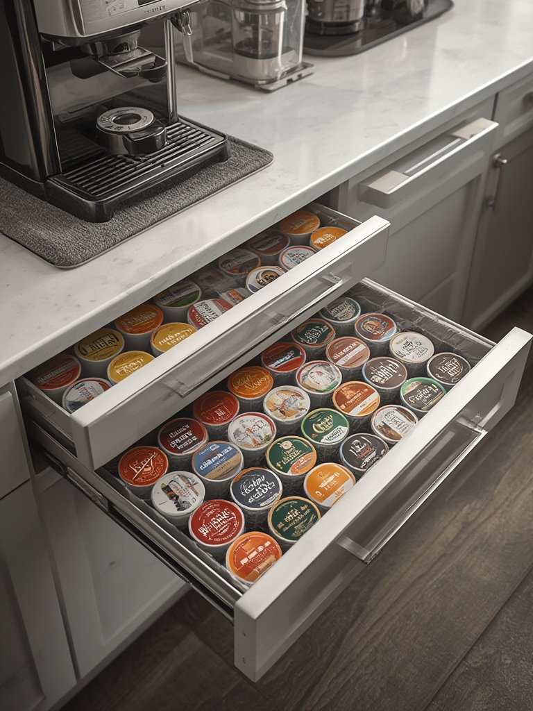 coffee drawer in action