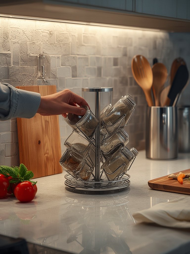 spice rack in action