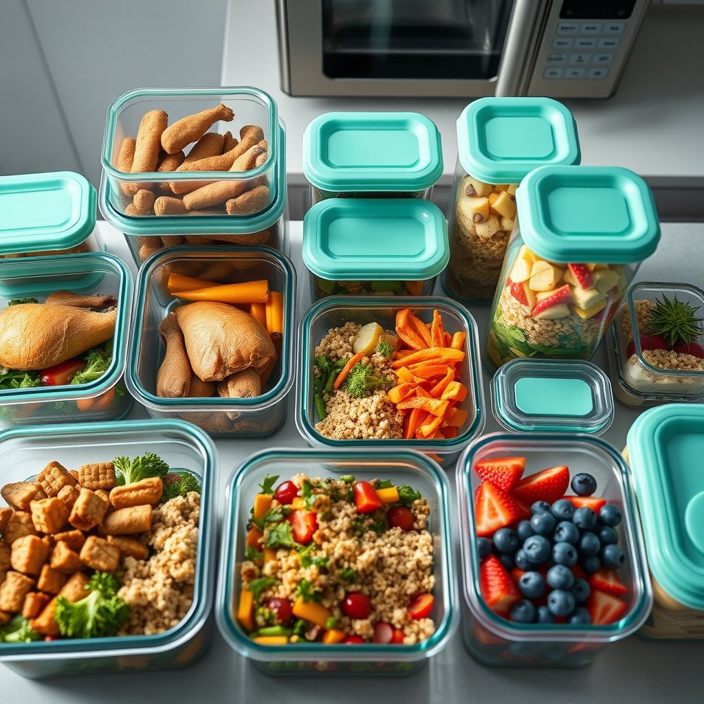 glass containers meal prep