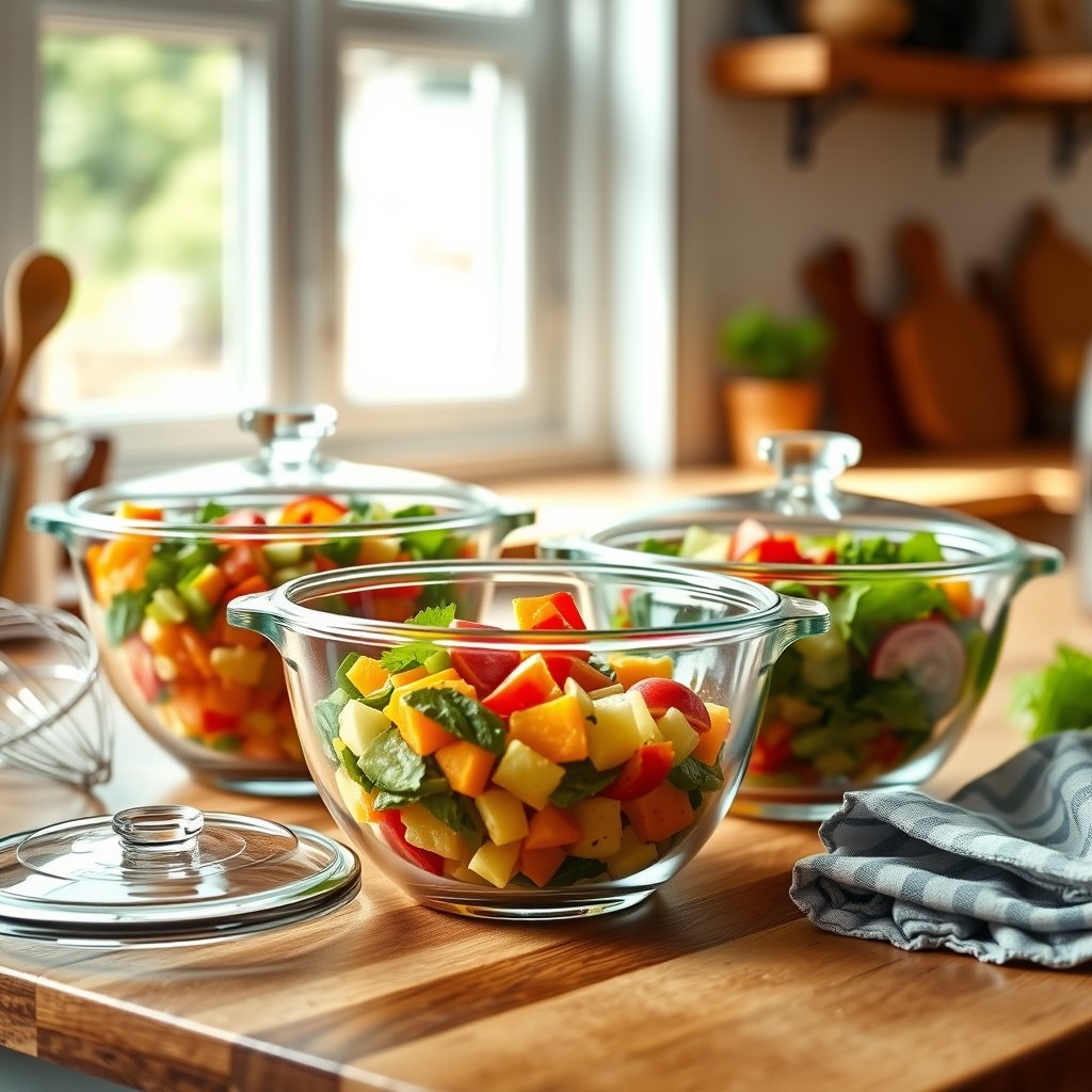glass bowls Pyrex set